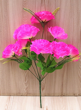 手捧丁香花绢花布仿真塑料花束摆放花朵一枝9朵