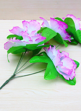 包邮5头菊仿真菊花清明节摆放精美娟花塑料花祈福还愿假花一束5朵