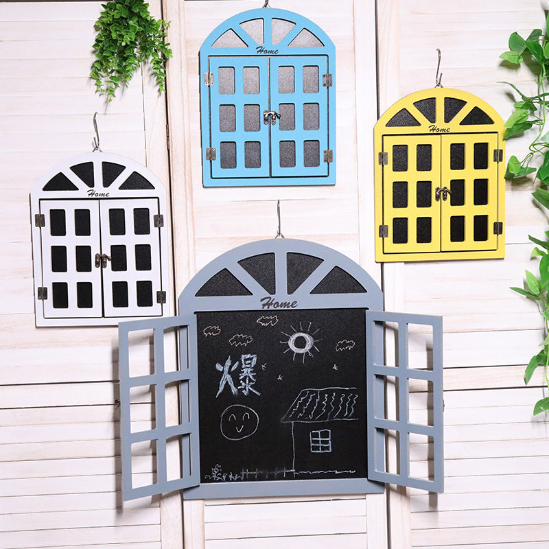 欧式木质壁挂装饰挂件假窗黑板留言板墙面装饰咖啡厅酒吧挂件装饰,淘宝优惠券,粉丝福利购,淘宝优惠卷