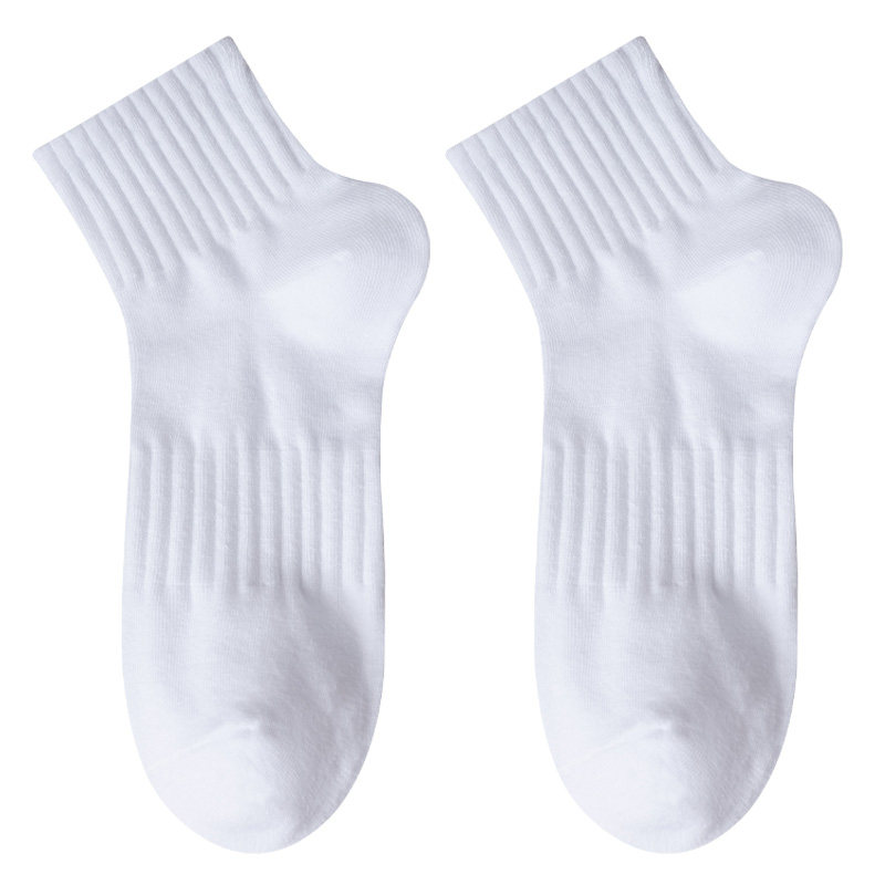 白色男士春秋季纯棉防臭吸汗中筒袜 mutesse短袜/打底袜/丝袜/美腿袜