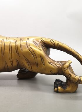 纯铜上山老虎摆件 家居旺财助官运家居办公室装饰