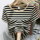Hertiman long sleeve short sleeve Korean style stripes regular
