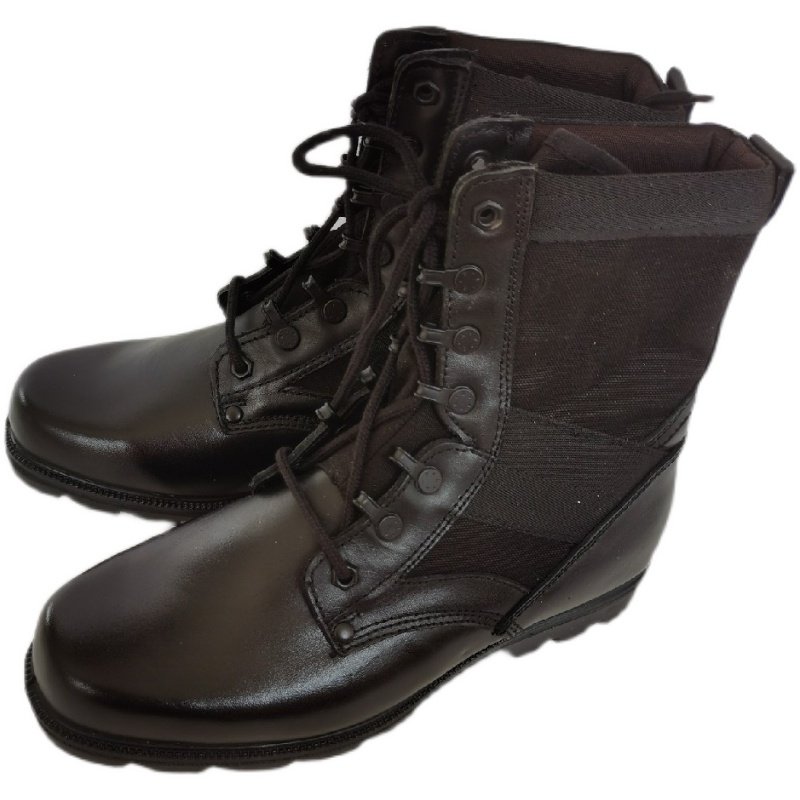 福中库存老式战训靴头层牛皮防砸防穿刺高帮防护靴男靴子瑕疵处理,淘宝优惠券,粉丝福利购,淘宝优惠卷