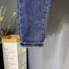 Men's jeans summer slim fit embroidered ninth pants