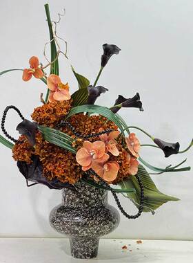 现代风格小香风中古侘寂风花艺
