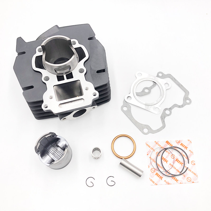 适用金城铃木AX100摩托车长春二冲程铃木100套缸气缸体活塞环中缸 - 图0