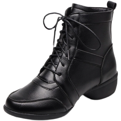 Туфли, танцующая обувь, зимние ботинки, флисовые высокие сапоги, коллекция 2023, из натуральной кожи, мягкая подошва