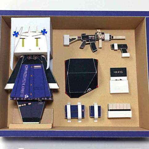 宅漫社纸工坊3D手工DIY纸模型少女前线系列纸盒人纸模型,淘宝优惠券,粉丝福利购,淘宝优惠卷