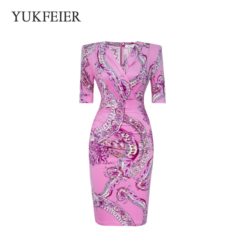 尤克菲儿 原创轻奢水晶麻印花裙气质修身显瘦高级包臀连衣裙,淘宝优惠券,粉丝福利购,淘宝优惠卷