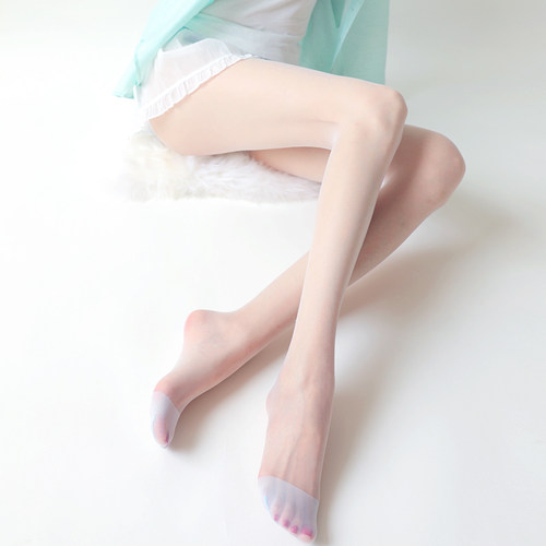 蒋大猫薄荷曼波丝袜女薄款防勾丝夏季光腿神器连裤显白0D美肤丝袜 - 图1