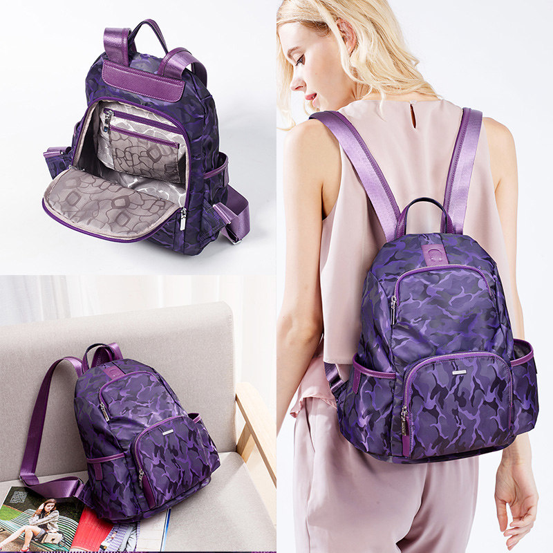 2025时尚双肩包女新款休闲妈妈包百搭牛津布防盗背包轻便旅行包潮,淘宝优惠券,粉丝福利购,淘宝优惠卷