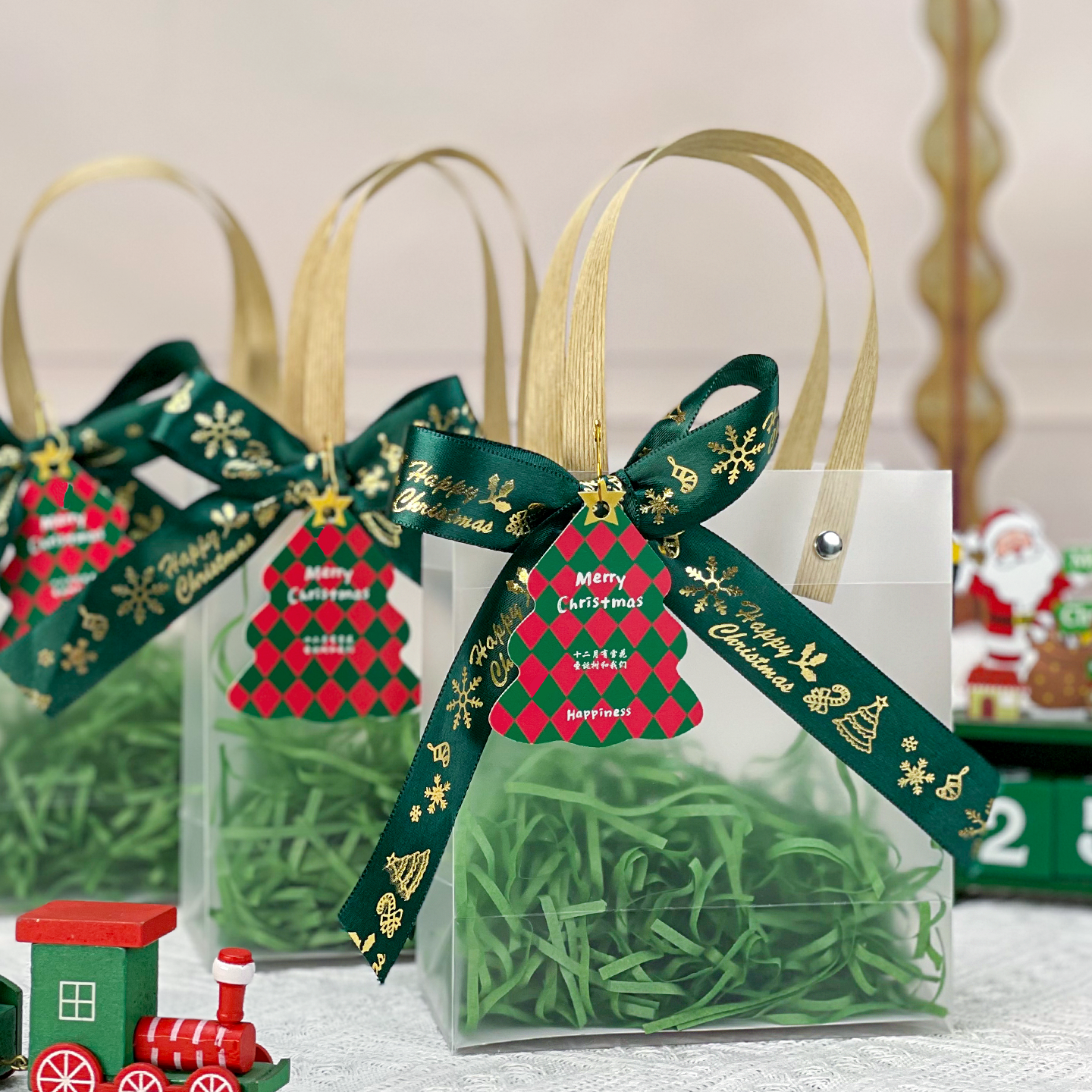 平安夜苹果礼品袋圣诞节小礼物简约零食糖果包装礼盒装饰手提袋,淘宝优惠券,粉丝福利购,淘宝优惠卷