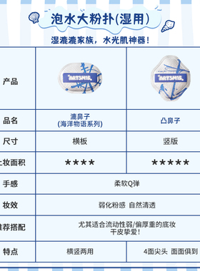 凹凸迷思海洋物语系列2.0粉扑