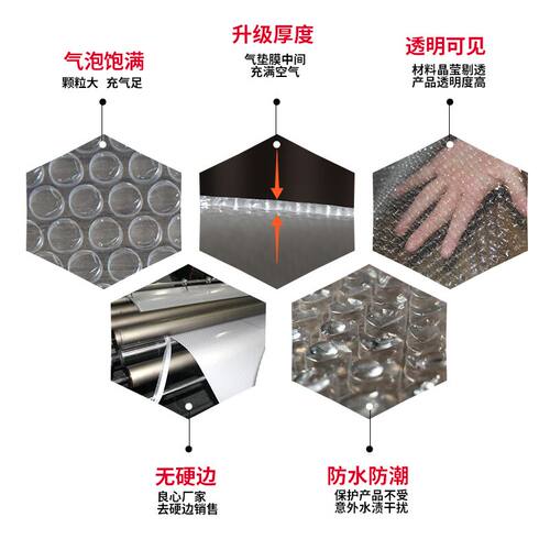 宽100cm打包装膜垫快递防震膜袋泡泡膜大气泡膜卷装珍珠棉泡沫纸 - 图2