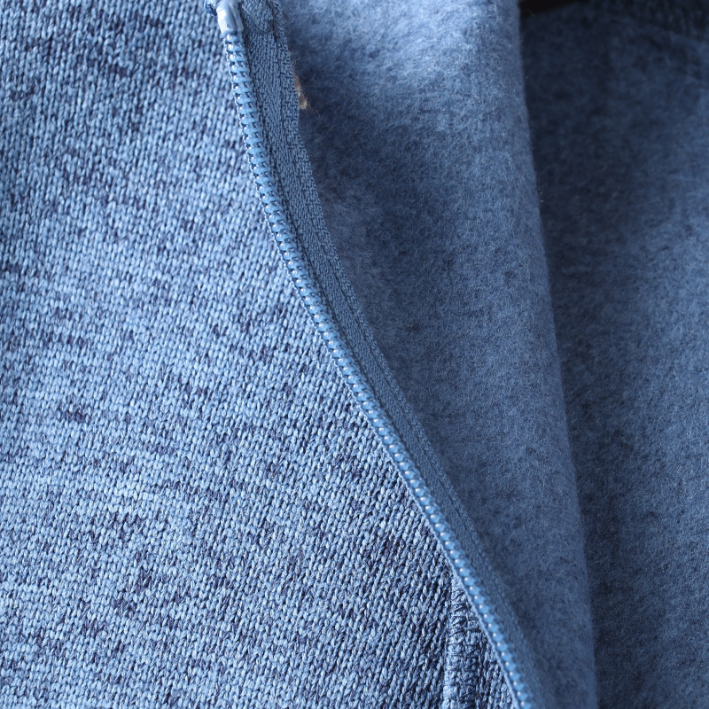 外贸北欧小众牛货!内里抓绒运动男士秋冬针织连帽宽松抓绒衣外套 - 图1