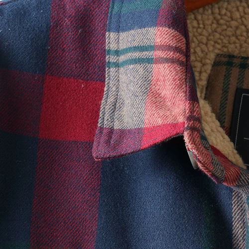 Ретро мужская куртка, хлопковые джинсы с начесом, лонгслив, рубашка, в американском стиле