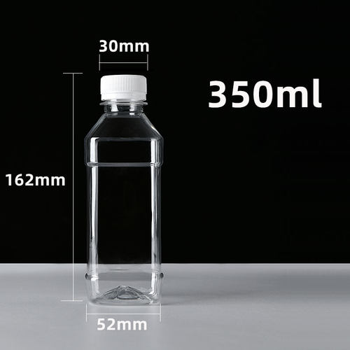 500ml塑料瓶pet透明一斤装酒油样品空瓶矿泉水瓶子一次性密封带盖-图1