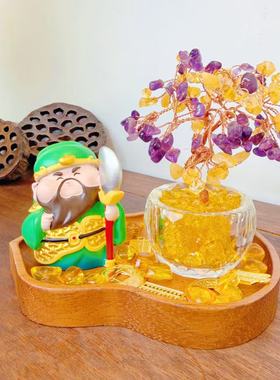 杭州灵隐福星高照富桂发财树Q版精致桌面摆件礼品