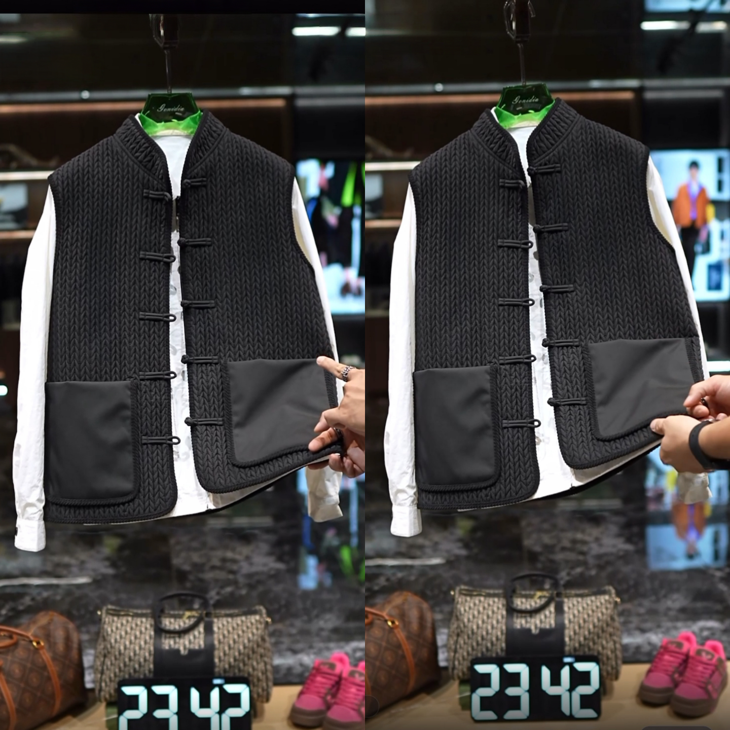 New winter new Chinese style men's cotton vest jacket