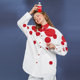 Kamo original retro style long sleeves polka dots