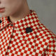 Women's retro plaid embroidery age-reducing shirt
