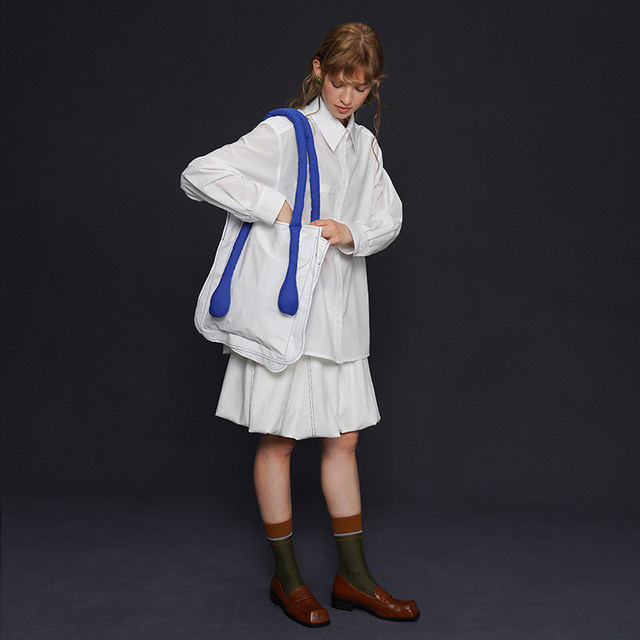 Coffee contrast color design canvas bag