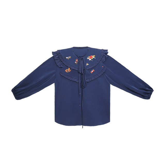 Kamo original detachable shawl shirt