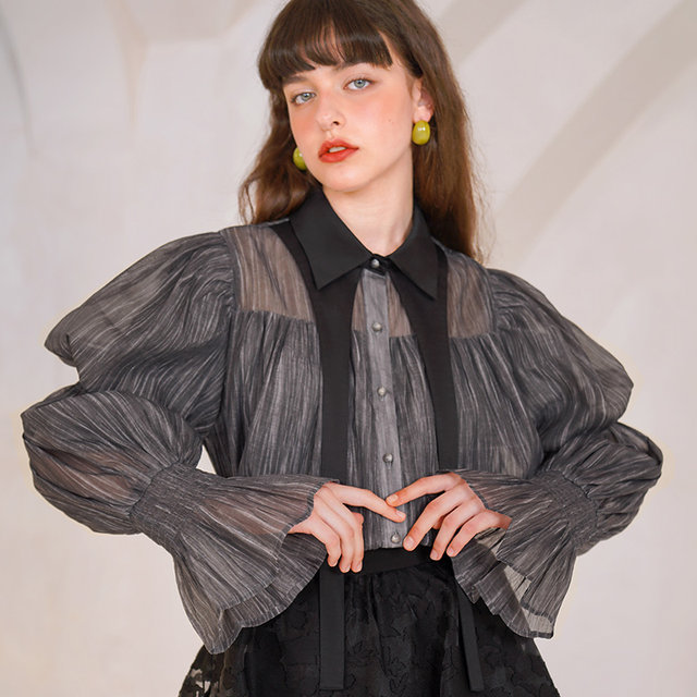 Kamo original design puff sleeve niche