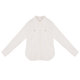 Long-sleeved white shirt, Kamo Pearl original design