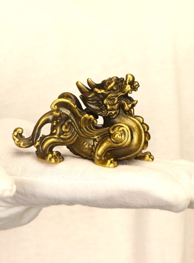 铜貔貅招财摆件一对家居装饰品