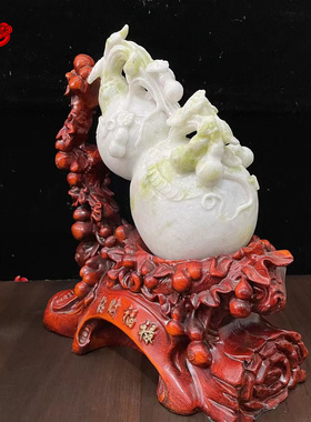 美玉轩阁玉保平安中式葫芦摆件