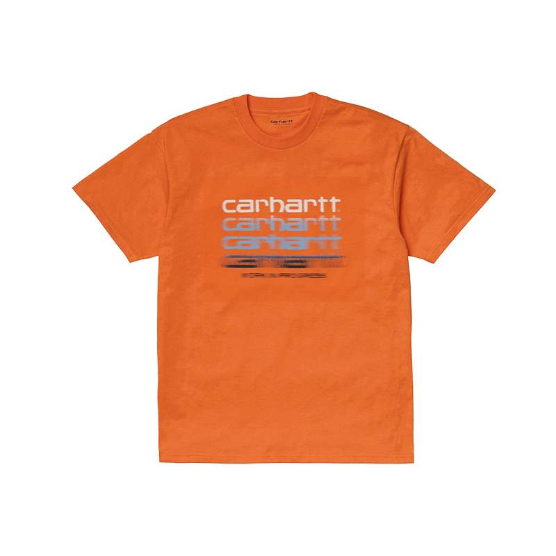 Carhartt WIP男装春夏渐变字母印花潮流短袖T恤029013清仓特价-图0