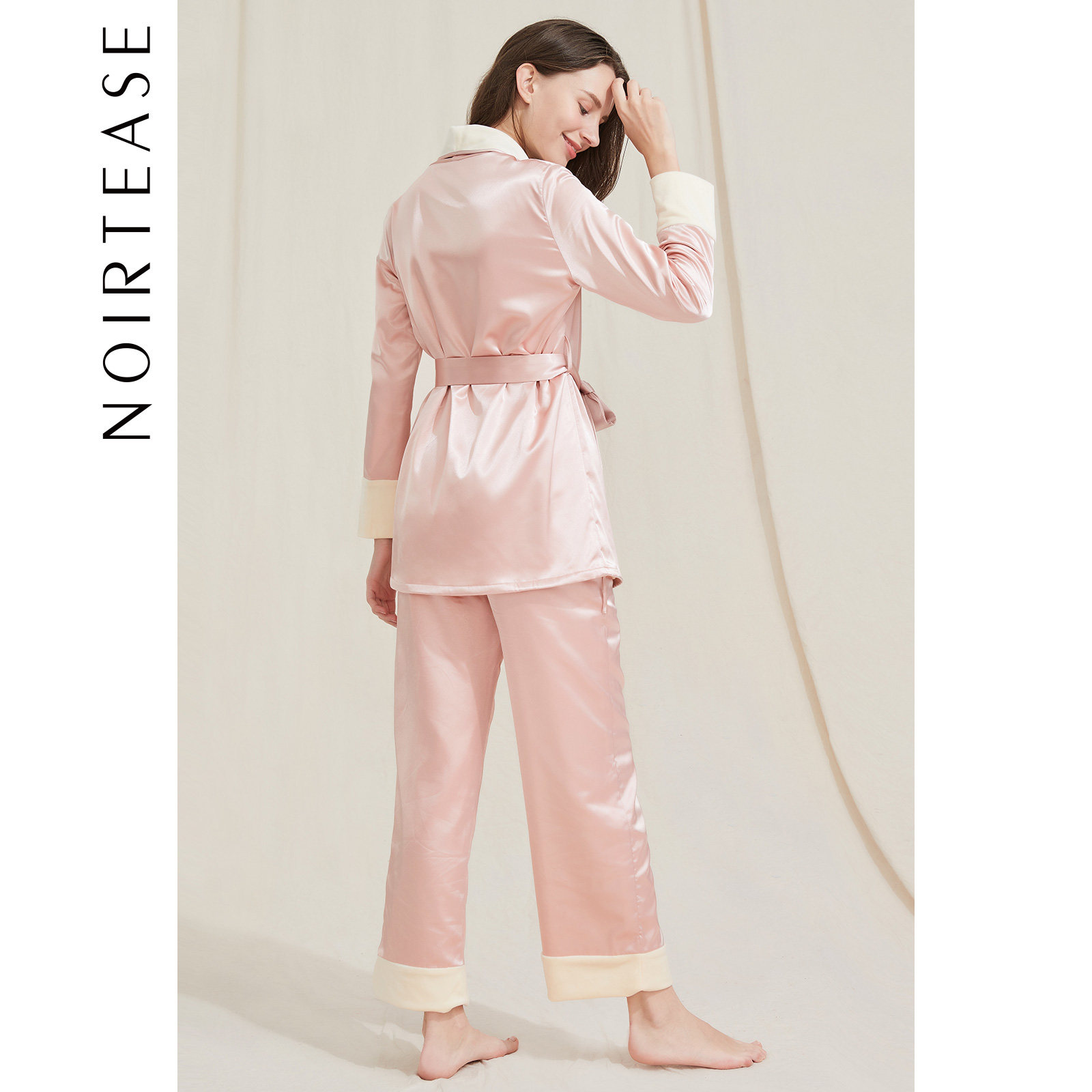 noirtease秋冬加绒性感长袖冬睡袍 noirtease睡衣/家居服套装