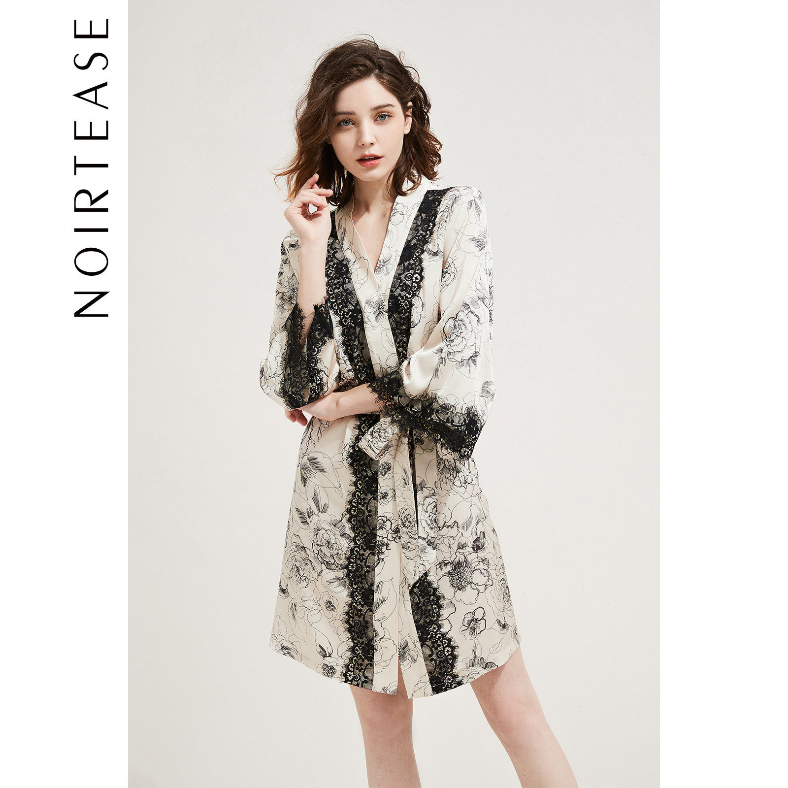 noirtease奈黎诗夏季性感蕾丝睡袍 noirtease睡袍/浴袍