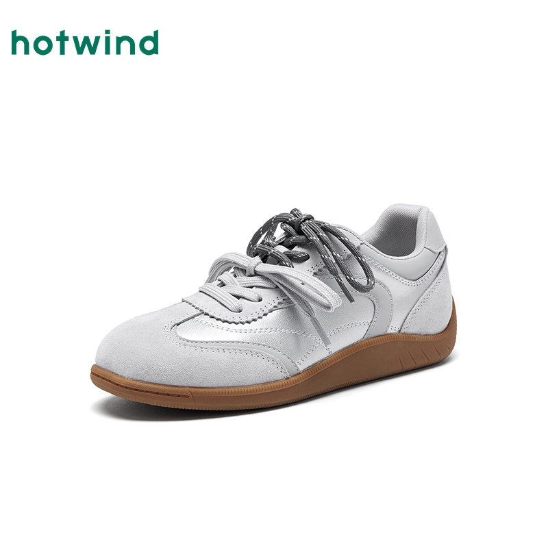 热风平底德训鞋女鞋2026年春季新款运动户外小白鞋子时尚百搭板鞋,淘宝优惠券,粉丝福利购,淘宝优惠卷