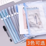 Сумка для файлов с молнией для школьников, вместительная и большая система хранения, водонепроницаемая папка для папок из ПВХ, 10 шт