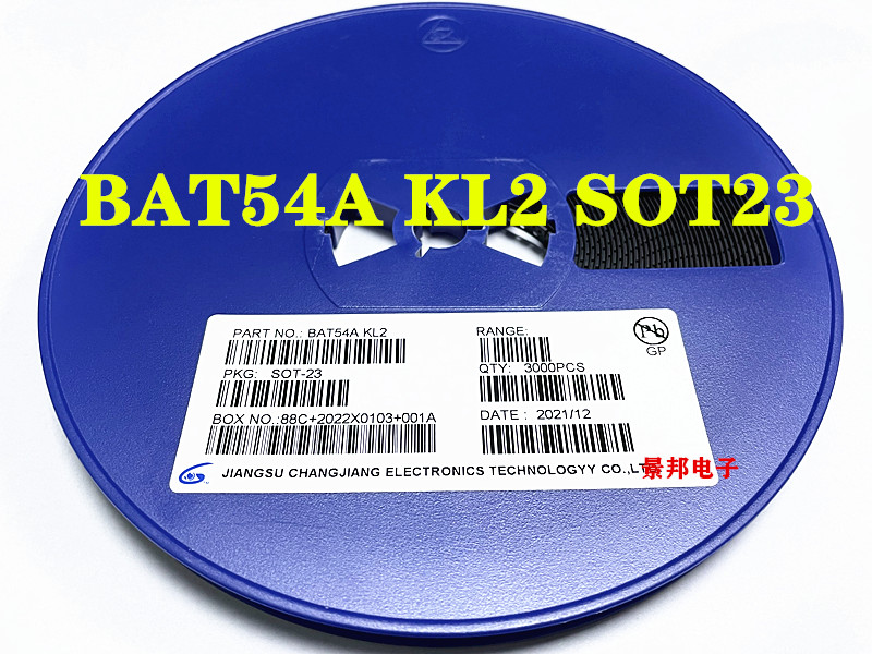 贴片肖特基二极管BAT54A/54C/54S 丝印KL2/KL3/KL4 SOT-23(整盘) - 图1