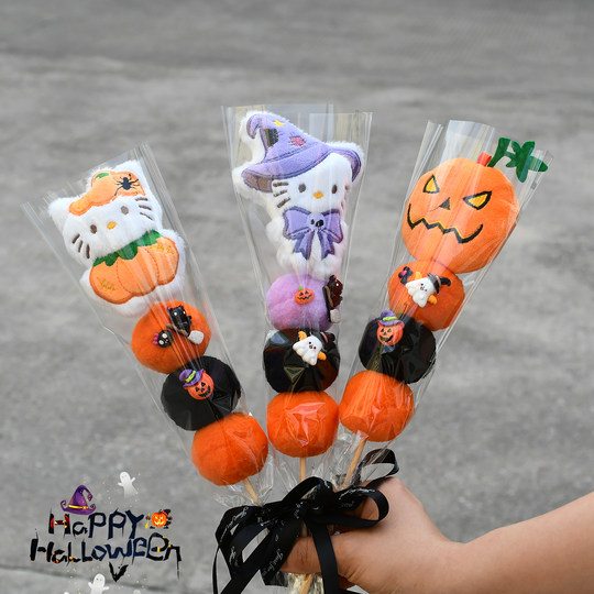Halloween candied haws doll kitty bouquet gift