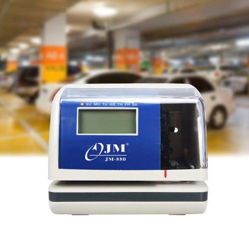 坚美JM880印时钟时间打印机4S店酒店停车场打卡机计时文件收发机 - 图0