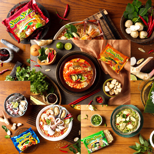 泰国进口食品 yumyum养养牌冬阴功方便面酸辣虾浓汤味速食泡面70g - 图1