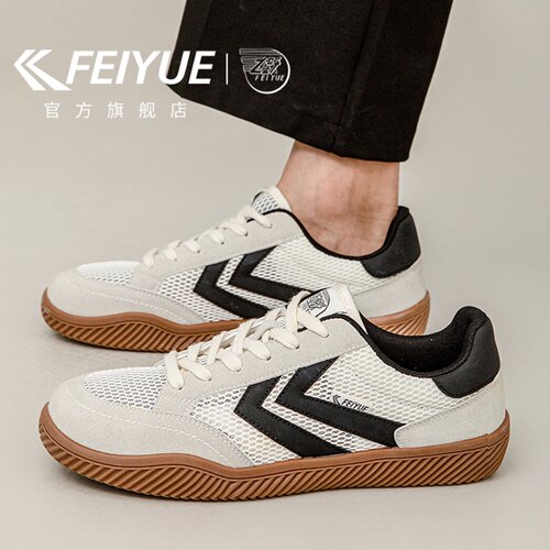 feiyue/飞跃德训鞋男鞋2026春夏新款网面透气休闲鞋子轻便网面鞋 - 图0