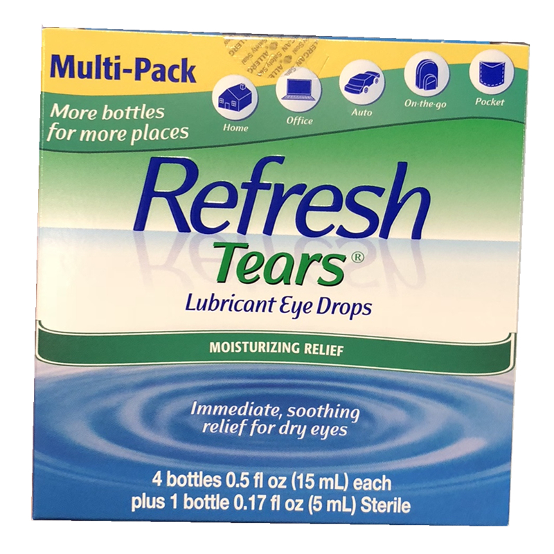 美国直邮 Refresh Tears 人造眼泪 润泽滴眼液 15ml*4瓶+5ml*1瓶 - 图3