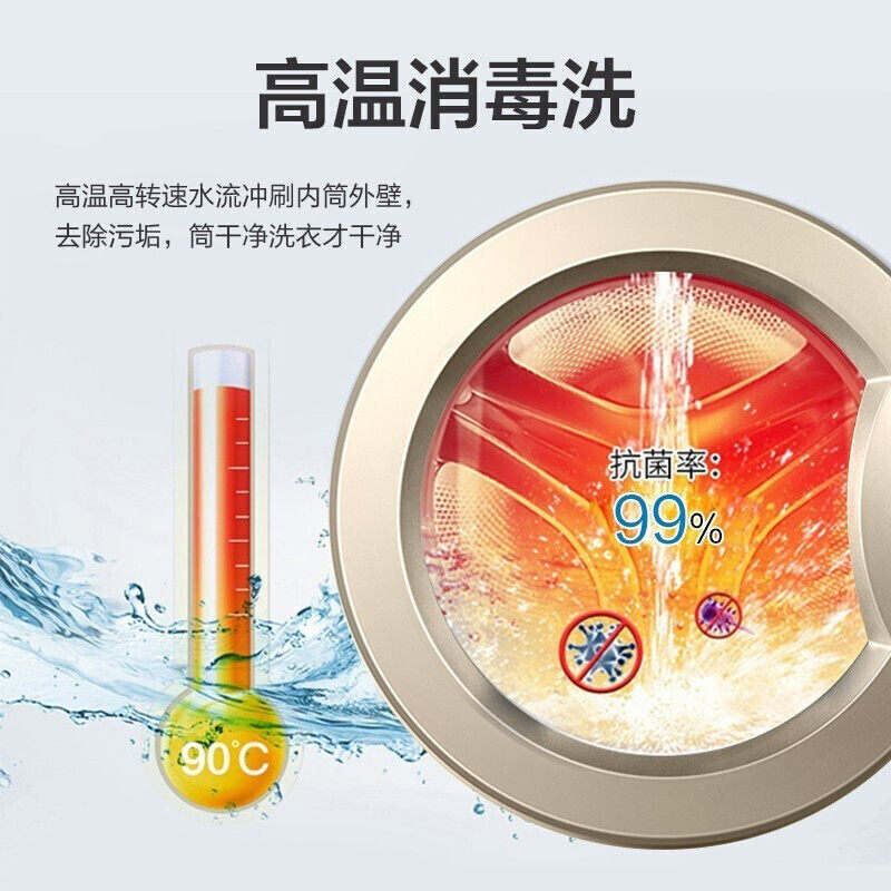 海尔统帅洗衣机全自动家用洗脱滚筒 统帅大愉洗衣机