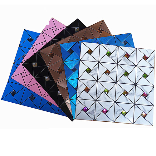 欧式自粘玻璃金属马赛克墙贴纸瓷砖室内客厅电视背景墙家装KTV - 图3