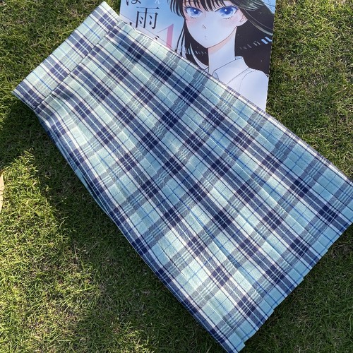 次日夏 格裙心脏地震原创jk制服套装校供女春夏学院风绿色半身裙 - 图2