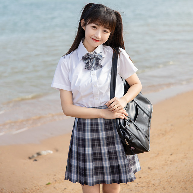 Heartbeat earthquake buy one get one free JK uniform plaid skirt original Japanese school supplied genuine summer college pleated half skirt