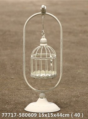 法式美式乡村庭院家居装饰仿古铁艺烛台园艺杂货桌面摆件花盆花器