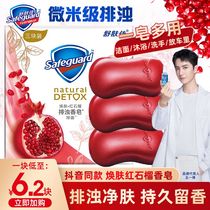 Red Pomegranate Soap with a clear face a face soap bath a bath body wash body soap lasting for a long time