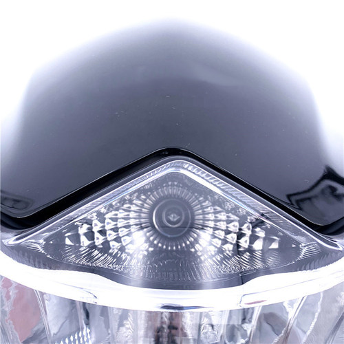 适用轻骑铃木摩托车新骏驰QS125-5G头罩GT125X导流罩大灯总成玻璃 - 图0