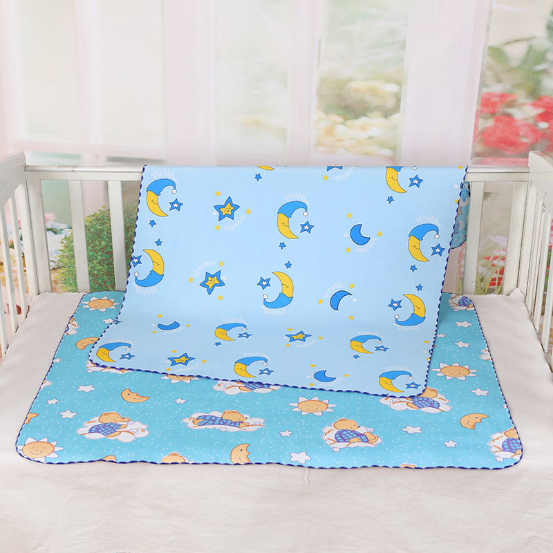 婴儿双面水晶绒隔尿垫防水透气可洗宝宝防漏尿垫儿童超大号护理垫 - 图1